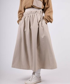 【クーポン15%OFF!!】【 S'more / Water-repellent flare skirt 】 フレアスカート 撥水加工 レディース ギャザー アウトドア ウェア ゆったり ウエストゴム 紐 裏地付き ウォーターリペレントフレアスカート【 アジャスター付きゴムウエスト】