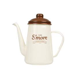 【S'more / cafe s'more kettle 】 ケトル ホーロー スモア キャンプ 調理器具 直火 オーブン アウトドア おしゃれ キャンプ ホーロー食器 琺瑯 ホーローケトル ケトル1点 【レトロデザインのS'moreホーローケトル】【smoreCR】