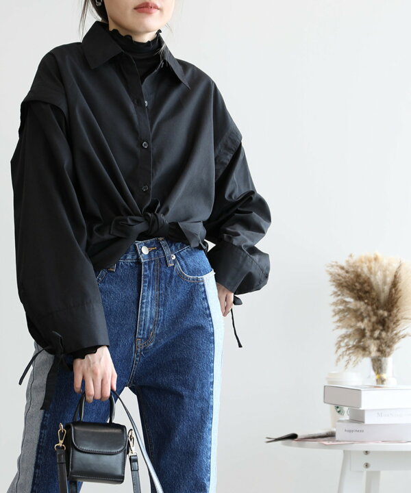 楽天市場】マラソンセール 【袖取り外し2WAY】 オーバーシャツ  