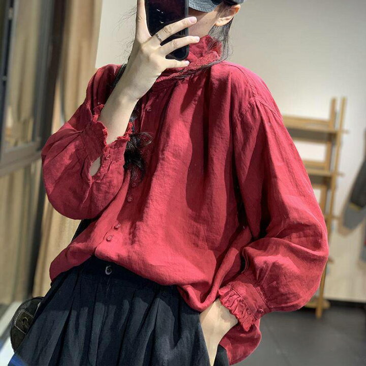 楽天市場】リネンブレンドシャツ レディース シャツ リネン ナチュラル 