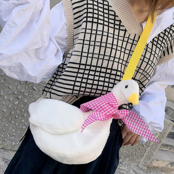 楽天市場 ショルダーバッグ レディース 斜めがけ アヒル だっぐ 動物 鳥 かわいい ポシェット キャラクター 軽量 おしゃれ 韓国 ライク オルチャンファッション 人気 バッグ 可愛い 注目される 可愛いアヒルバッグ Aimoha