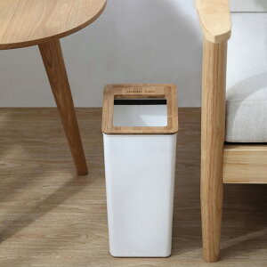ゴミ箱 おしゃれ ふた付き スリム 木目 木目調 ウッド ウッド調 ポリ袋を隠せる ふた付き ごみ箱 インリア かわいい 可愛い リビング 子供部屋 北欧 ダストボックス 幅22.8 奥行16.2 高さ32.1 【