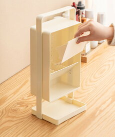 aimoha メイク収納ホルダー コスメ収納 卓上収納 メイクボックス 小物収納 省スペース おしゃれ