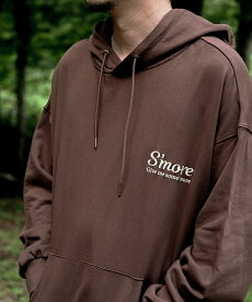 5倍ポイント 20%OFFクーポン 夏祭 COTTON HOODED SWEATSHIRT - S'more recipe 長袖 おしゃれ シンプル ゆったり 【ユニセックス対応!!】