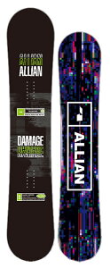 ALLIAN SNOWBOARD [ DAMAGE @68000] �A���C�A�� �X�m�[�{�[�h �y���K�㗝�X���i�z�y���������z