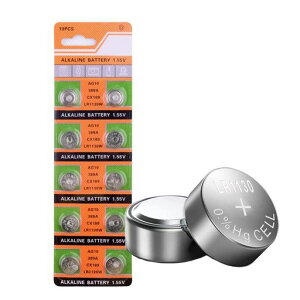 MORKETEK 10��/�p�b�NAG10�A���J���{�^���d�r 1.5V 189 LR54 SR54 189 LR1130 389 SR1130�R�C���d�r
