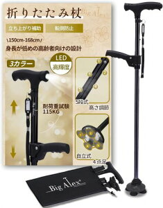 �r�O�A���N�X(BigAlex)��4�_��܂肽���ݏ���X�e�b�L�⏕�n���h���t��LED���C�g�������|��Ȃ��y�ʃA���~�܂��ݐL�k���������\����Ғj�����p�����s�x����ԎU����̓����̓��c