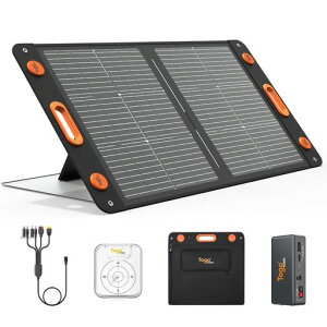 TogoPower�\�[���[�p�l��100W���z���p�l�����ʔ��d�ő�130W���d22V/4.54AUSB-QC3.024WType-C/PD60WIP67�h�o�h���ϏՌ��܂��ݎ�XT-30�P�[�u��DC7909