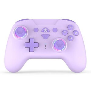 FONLAM Switch�S�@��Ή� �R���g���[���[ NFC�t�� �z�[���X�e�B�b�N Switch2/iOS/PC/Android�ɂ��S�Ή� amiibo�Ή��Q�[���p�b�h �}�N���@�\ RGB���C�g �����A�� �����ڑ� �Q�[���R�� �U��/�A�˃X�s�[�h�c