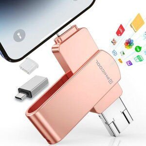 256GBUSB������[�A�v���s�v�A���o�����ڕۑ�!]4in1Phone/Android/PC�Ή�phone���璼��usb�Ɏʐ^���ڂ�/�o�b�N�A�b�v�\�X�}�z�f�[�^�ۑ��O�t��������Type-C���ڑ�e�ʊO�t���X�g���[�W