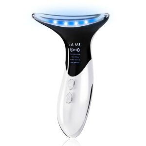 MLBER 美顔器 4つモード 3段階調節 EMS LED光 温熱 多機能 美顔ローラー かっさ 持ち運び便利 家庭用 男女兼用 日本語取扱説明書