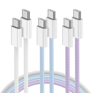 PellzellUSBTypeC�P�[�u��2m/3�{�Z�b�gPD�v���g�R��60W�}���[�d(USBC&USBC�P�[�u��)iPhone17/16/15�Ή�iPadPro/Air/mini6�AMacBookPro�ASamsung