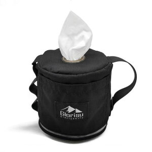 GlorisunityトイレットペーパーケーストイレットペーパーホルダーカバーロールペーパーケースTOILETPAPERCASEバーベキュー車中泊登山用釣り用品(ブラック)