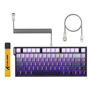 ATTACK SHARK R82HE ���s�b�h�g���K�[ �Q�[�~���O�L�[�{�[�h �L��8000Hz RT0.01mm 0.125ms 5�w�z���\�� 75%