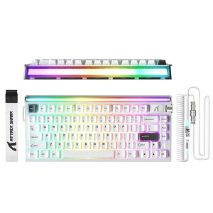 ATTACK SHARK R85HE ���s�b�h�g���K�[ �Q�[�~���O�L�[�{�[�h �L�� 0.005mm 8000Hz 0.08ms 75% RGB�P�[�u��