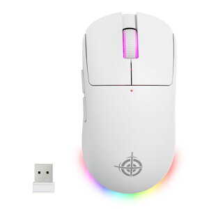 ATTACK SHARK G6�Q�[�~���O�}�E�X ���y�� ���C�����X/Bluetooth/USB PAWW3311�Z���T�[ 24000DPI