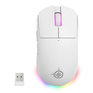ATTACK SHARK G6�Q�[�~���O�}�E�X ���y�� ���C�����X/Bluetooth/USB PAWW3311�Z���T�[ 24000DPI