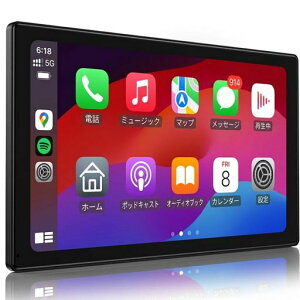 LAMTTO 9�C���` �J�[�I�[�f�B�I��̌^ ���C�����XCarPlay/Android Auto�Ή� Bluetooth/FM�Ή�