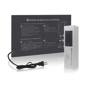 ketotek10”x20.75”ヒートマット園芸発芽マット育苗マット温床関連育苗器温室植物爬虫類ペット21W