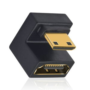 Duttek8KU���^�~�jHDMI�I�XHDMI���X�����A�_�v�^180�xMiniHDMItoHDMI�A�_�v�^�[48GbpsUHD�_�E���A���O���[�R���o�[�^�[�J����/�v���W�F�N�^�[�p1�p�b�N