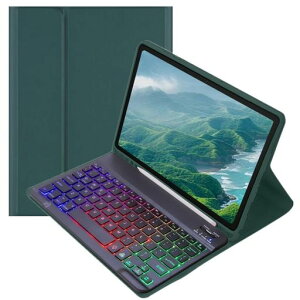 iPad11����A1611�C���`/10����10.9�C���`�p�̃L�[�{�[�h�P�[�X���C���{�[�o�b�N���C�g�t��iPad��11/10����2025/2022�p�L�[�{�[�h�t���P�[�X�����������}�O�l�b�g�������w���r�W�l�X�[��+��