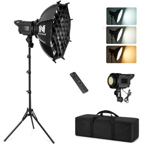 NiceVeedi 42cm ���p�`�\�t�g�{�b�N�X 90W COB�B�e�p���C�g 3000K-6500K���i�K���F �����R���E�n�j�J���O���b�h�t��