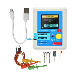 DiyStudio LCR-T7�g�����W�X�^�e�X�^�[�A1.8�C���`���@�\TFT�g�����W�X�^�e�X�^�[�A�t���J���[�f�B�X�v���C�O���t�B�b�N�A�_�C�I�[�h�O�ɐ^��ǃR���f���T��R�g�����W�X�^ESR NPNPNPMOSFET�̎��c