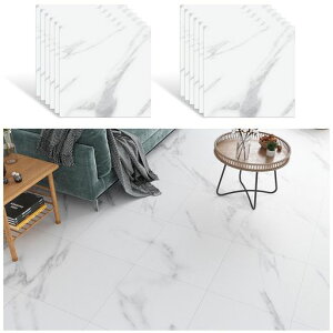 VEELIKEフロアタイル大理石置くだけ白12枚難燃のPVC材床リメイクシート大理石風貼るだけ床タイルフロアマットフロアシートフローリングタイルシールフロアクッション床材防水耐熱厚手防…