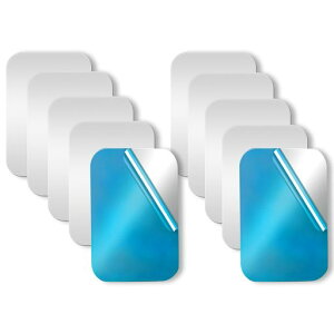 スチールプレート10枚入スチールシートステンレスマグネット用0.01cm薄型5.7cmx4cm磁石補助板強力粘着マグネット吸着用車載ホルダー