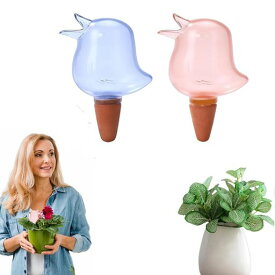 Roczential2個入り自動水やり機自動給水器植物自動水やり水やり当番水やり水遣り当番盆栽野菜土に挿し散水潅漑留守用自動給水装置