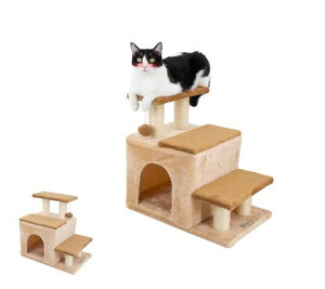 Hapineko(�n�s�l�R)3in1�L���b�g�^���[�~�j�L���X�e�b�v�i�K�n�E�X�܂Ƃ��|�[���{�[���X�^�C�������\�V�j�A�L/�q�L/���^���Ή��W�����v�̋��ȔL����񖧓xUP30%MDF�̗p�ȃX�y�[�X�R���c