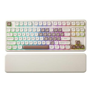 YUNZIIB87���C�����X���J�j�J���L�[�{�[�h�Q�[�~���O�L�[�{�[�hBT5.0/2.4G/USB-CNKROQMK/VIA�\�t�g�E�F�A�J�X�^��MOA�L�[�L���b�v�K�X�P�b�gRGB���X�g���X�gWin/Mac�p(�u���E��