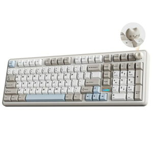 YUNZII B98 PRO QMK/VIA ���C�����X ���J�j�J�� �Q�[�~���O�L�[�{�[�h �e���L�[�t�� 96%���C�A�E�g�����L�m�u�t�� BT/2.4G/USB-C�ڑ� �����ς݃X�C�b�` �z�b�g�X���b�v�Ή� �J�X�^���K�X�P�b�g RGB�c