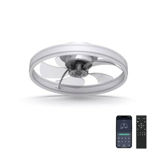 シーリングファンライトcoizabera揺らぎ防止8-12畳無階段調色調光50cm扇風機天井ファン簡単取り付工事不要日本語取扱説明書付き(白-両端発光10畳)