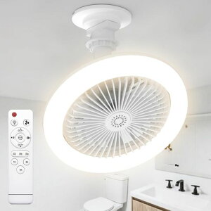 TENKOO&YOUシーリングファンライトLED【壁スイッチ/リモコンメモリ機能】ファン付き照明E26シーリングファン扇風機24W100W相当天井ライト照明器具省エネ正逆回転切り替え無階段調光調色風量…