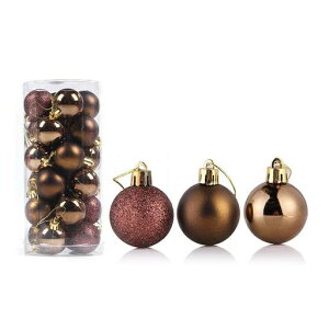 �N���X�}�X�{�[��24�Z�b�g�y�S11�F�z�N���X�}�X�c���[�f�R���[�V�����{�[���I�[�i�����g�S�[���h�V���o�[�N���X�}�X����f�B�X�v���C���`�݂邷�嗱�Ńc���[�ɉf����I�[�i�����g�c