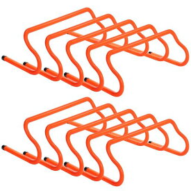 GHBミニハードル5個セット/10個セット取り外し可能で持ち運びやすい野球サッカーテニスバスケットボールなどのトレーニング俊敏性や瞬発力陸上競技初心者軽量(10個セット)