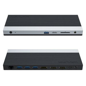 WAVLINKUSB-C4K�h�b�L���O�X�e�[�V����85W�o��PowerDelivery�Ή��g���v���f�B�X�v���C13-in-1/���j�o�[�T��4K�Ή�HDMI�o