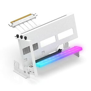 EZDIY-FAB�V����RGB����PCIe4.0GPU�u���P�b�g�}���`�A���O�����������O���t�B�b�N�J�[�h�z���_�[ARGB5V3�s��LED���C�g����PCIe4.0X16Gen4�������C�U�[�P�[�u���t��90�x���p17cm