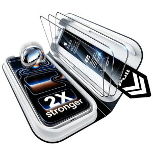 ESR iPhone 17 Pro Max �K���X�t�B���� �b�\�v�� 15KG�ϏՌ� 17promax�ی�t�B���� 3������ 2X�ی� �ČRMIL�K�i