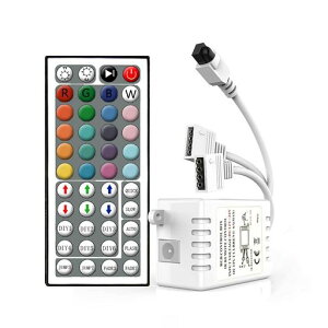 AotealitLED�e�[�v���C�g�R���g���[���[RGB�e�[�v�p�����R���������FIR�R���g4�s��44�L�[�����R���t��12V~24VSMD5050/3528�e�[�v���C�g�K��8�̃R���g���[�h