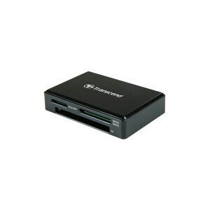 Transcend USB 3.1 [�}�C�N��USB - USB Type C] �}���`�J�[�h���[�_�[ (SD�ESDHC�ESDXC UHS-I/microSDHC�EmicroSDXC UHS-I/CF UDMA7�Ή�) �u���b�N 2�N�ۏ�