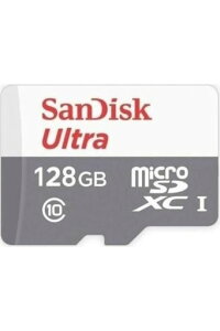 SanDisk Ultra 128GB 100MB/s UHS-I Class 10 microSDXC Card SDSQUNR-128G-GN3MN �C�O�p�b�P�[�W�i