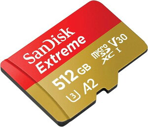 SanDisk 512GB 512G microSDXC [Extreme 160MB / s] microSD Micro SD SDXC UHS 4K U3 V30 A2 C10 Class 10 SDSQXA1-512G Mobile Phone