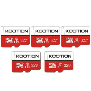 KOOTIONmicroSD�J�[�h32GB5�Z�b�gSD�A�_�v�^�[�tClass10UHS-I�������J�[�hSDHC�}�C�N��SD�J�[�hU1�����]���h���C�u���R�[�_�[�X�}�[�g�t�H���f�W�J���^�[�u���b�hPC�Ή�