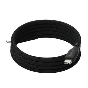 �G���R�� USB Type-C �P�[�u�� 1m 60W �}�O�l�b�g�ł܂Ƃ܂� �i�C�������b�V�� USB PD�Ή� ���� �z�� �u���b�N MPA-CCECMG10BK