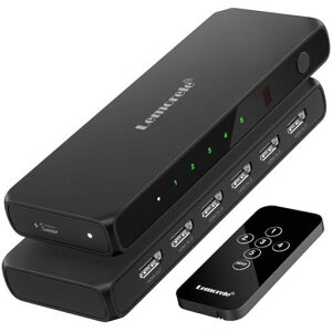 Lemorele HDMI �ؑ֊� �����R���t�� 5����1�o�� ���z�� 4K@60Hz HDMi �؂�ւ��� �Z���N�^�[ �X�C�b�`���[ 3����1�o�� 4K&2K/1080P@60Hz HDCP 2.2/HDM i2.0 HDR 3D�Ή�����