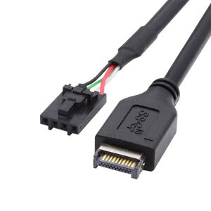 CableccUSB3.1�^�C�vE�t�����g�p�l���w�b�_�[�I�X�z�X�g-USB2.0�}�U�[�{�[�h4�s���s�b�`2.54mmIDC�n�E�W���O���b�`�f�o�C�X�P�[�u���t��30cm