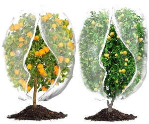 防虫ネット家庭菜園防鳥ネットPFIRHAS植物保護カバー2枚入りファスナー付き&巾着式プランター園芸ネット鳥よけネット虫鳥除け網花壇果樹野菜栽培適用防風防虫鳥対策