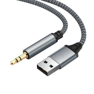 USBto3.5mm�����ϊ��P�[�u��3mWUXIAOCSGDAC����aux�P�[�u��USB-AAUX�ϊ��i�C�����҂ݍ��ϋv�w�b�h�z���E�X�s�[�J�[�Ή�PC/Windows/PS5�p�O���[